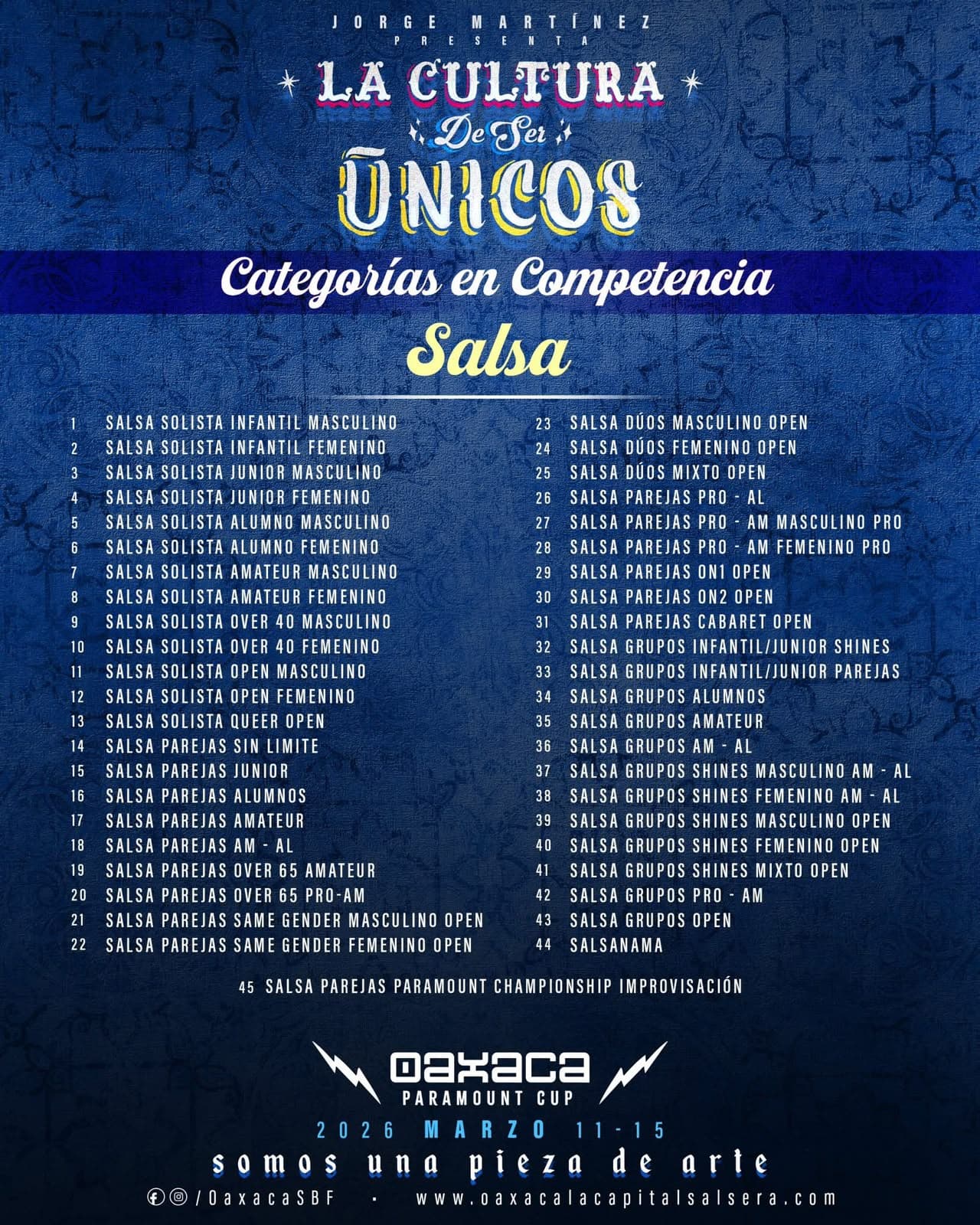 Categorías de Salsa